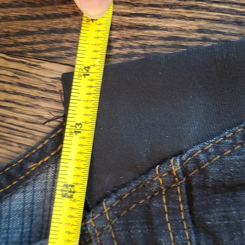 Dark Strtch Denim Overalls with Clear Gemlike Bottons sz 5/6 - Picture 10 of 13